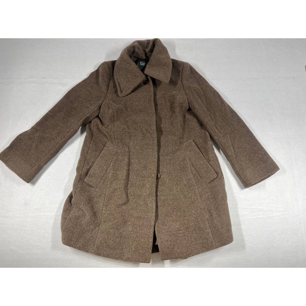 Hilary Radley Women's Wool alpaca Coat Classic Button Front Warm Winter Jacket